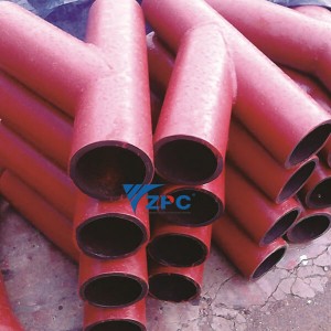 Three-way pipe lining