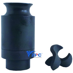 Low Flow, Full Cone, Maksimum Free Passage RBSC nozzle