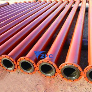 Silicon carbide ceramic lined pipe ug siko