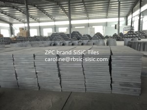 Reaction bonded silicon carbide tube at pipe