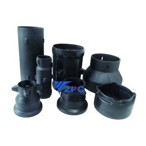 Pii Carbide turibulum nozzles et candida pipe