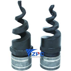 2.5 inch ohun alumọni carbide nozzle pẹlu Pipe hoop