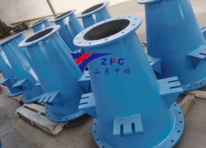 Silicon carbide ceramic lined hydrocyclone and pipes